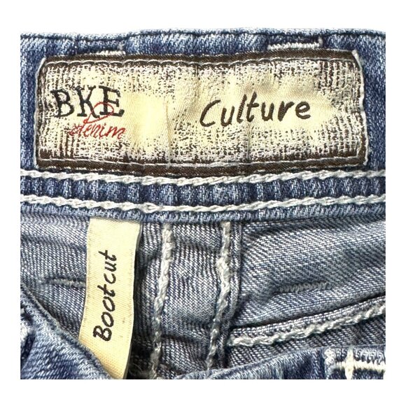 BKE Jeans Women's 28x33.5 28x33  20 Stretch Flare Bootcut Medium Wash Denim READ - Picture 6 of 8